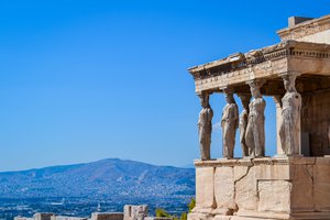 Show thumbnail preview	 The caryatids at the erechtheion on the acropolis, overlooking athens.