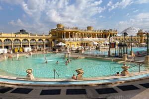 Budapest thermal baths budapest, hungary.