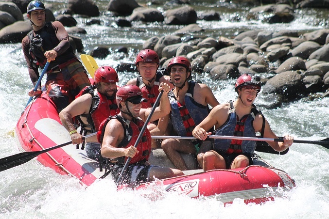 November 2013 group on the mighty Toro River in Costa Rica. Courtesy of Detours Gay Travel.