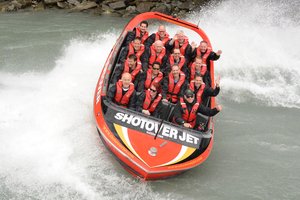 A group of people on a boat.